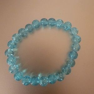 Light blue beaded bracelet